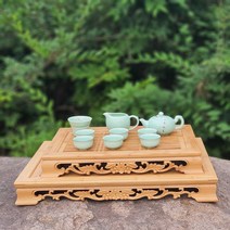 포도문 보이차 찻상 대나무 찻상 다도구, 대