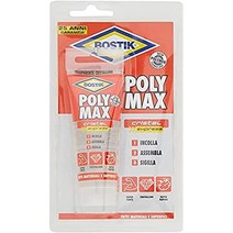 Bostik D2563 Poly Max Cristal Express trasparente e cristallino 투명 및 결정질 조립 접착제 75 gr, 단일옵션