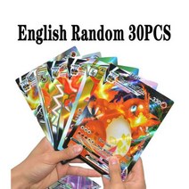 포켓몬스터 카드 포켓몬 21x15cm 영어 Vstar 팩 대형 점보 글자 Vmax GX Arceus 피카츄 Mewtwo 리자몽 슈퍼 레어 레인보우, English 30PCS