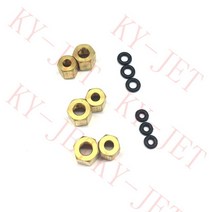 부품 소형/대형 구리 너트 O 링 나사 2x3mm 및 4x3mm 엡손 UV 댐퍼 1390 DX7 DX4 DX5 잉크 튜브 20 개, [02] 4x3mm