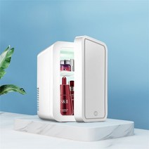 8l 미니 메이크업 스킨 케어 냉장고 휴대용 화장품 냉장고 소형 유리 패널 led 라이트 220v 따뜻한 냉동고 홈 자동차 사용, 씨엔, 8l 라운드 핑크