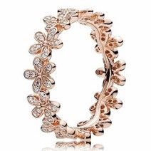 프로포즈반지 925실버반지 레이어드 은반지 커플링 눈물 크리스탈 반지와 빙하 아름다움