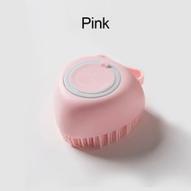 뜨거운 판매 부드러운 실리콘 개 브러시 애완 동물 샴푸 마사지 목욕 브러시 욕실 강아지 청소 마사지 디스펜서 뷰티 샤워 브러시, 라이트 핑크 B