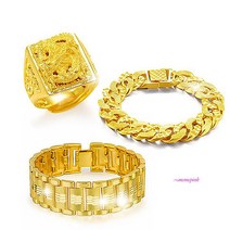 3종셋트 18k압축도금 팔찌 반지 세개셋트 승천반지