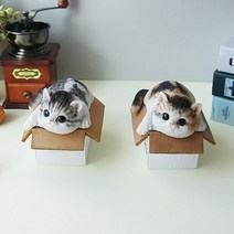 [트리빌리지] 러블리 엎드린 고양이 수납함 인테리어 장식품, 단품