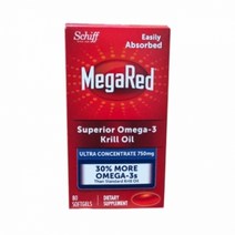쉬프 오메가3 메가레드 크릴오일 750mg 80정, 쉬프 건강 기능 영양제 오메가3
