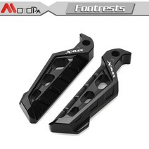 YAMAHA XMAX 오토바이 리어 승객 발판 풋 레스트 페그 페달 안티 슬립 125 250 300 400 액세서리, 03 Black
