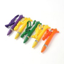 HWA 목걸이 볼펜 검정 1.0mm 5종 세트_435yH, 본상품선택, 본상품선택