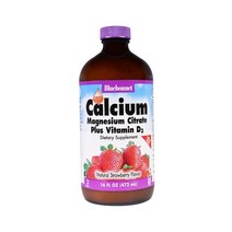 블루보넷 액상형 칼슘 마그네슘 비타민 D3 Natural 딸기맛 472ml, 16ml, 1개