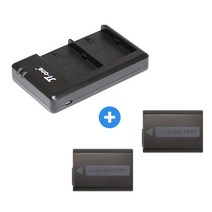 무료 NP-FW50 듀얼 충전기+배터리 2개 A6400 A6500