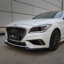 M&S(엠엔에스) 제네시스G80 스포츠 프론트립 스플리터 (무광블랙)