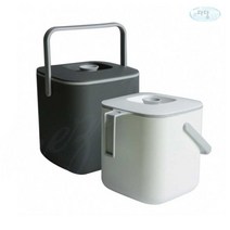 [Su∇] 태즈컴퍼니 모던 프렌치 음식물쓰레기통 3.0L 화이트 처리 채반 잔반 빠짐건조대 주방휴지통 φjF_ea, ∩본상품Ω