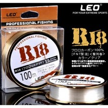 레오 FIN 고강도 평행권사 100m 낚시줄 모노줄 서해배낚시 루어낚시대 원줄, 레오R18낚시줄 3호
