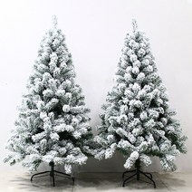 스노우 화이트 크리스마스 트리 나무 무장식 1.2-1.8M, 1.8m