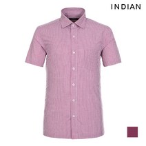[인디안] [INDIAN] 미니 체크 원포켓 반팔 셔츠_MIKNSUM3111
