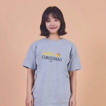 키밍 크리스마스 성탄절 선물 그래픽 캐쥬얼 반팔티