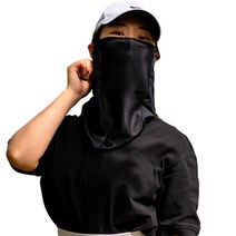 100% 국산 자외선차단 마스크 얼굴 햇빛가리개, 블랙