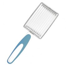 소세지칼집 스팸 슬라이서 바나나 달걀 에그 두부 소시지 감자 다목적 채칼 커터 컷팅기, 파란색
