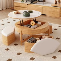 리프트업테이블 리프팅 기능 가정용 투톤 책상, F