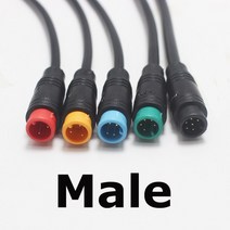 전기자전거전자 자전거 속도 센서 연장 케이블 핀 방수 디스플레이 구리 와이어, 02 3Pin, 01 20 cm