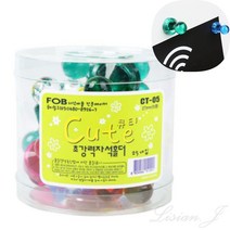 강력 자석 홀더 27MM 25P 냉장고자석 칠판자석 자석메모홀더, 빨강