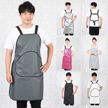 어깨 단면방수 앞치마 김장 작업 수산 시장 횟집 AV68, AV68 그레이