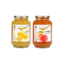 씨밀레 봉밀 유자차 2kg+자몽차 2kg / 유자청 자몽청 에이드 고흥 코스트코