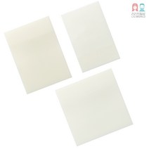 리리월드 투명 포스트잇 방수 점착 메모지 반투명 스티키 노트 3종, 투명 메모지 3종세트 (150매입)