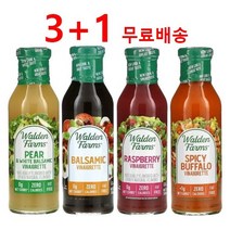 (3+1) 미국산 배 & 화이트 발사믹 식초 비네그레트 355ml 5가지중 원하는맛 총 4병, 수퍼과일 355ml 4병