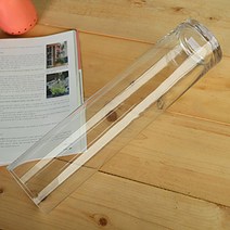 잎새몰 원형 유리화병 꽃병 인테리어화병, 투명