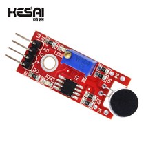 자동차 센서 KY037 4pin 음성 소리 감지 센서 모듈 마이크 송신기 arduino DIY 키트 ky037에 스마트 로봇, [01] 10PCS, 01 10PCS
