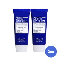 [벤튼] 스킨핏 미네랄 선크림 SPF50+PA++++ 2개, 50ml
