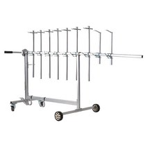 판금 도색 거치대 자동차 수리 범퍼 고정대 랙, D형 2륜 3후크