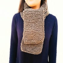 [대바늘 diy] 왕초보 목도리뜨기/ 뜨개질 입문 목도리 만들기 도안, 18그린