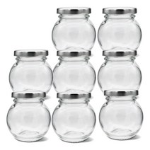 미르 미니볼 유리저장병 실버, 100ml., 8개입