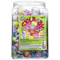 더블버블 크라이 베이비 엑스트라 사우어 버블 검 240개입, 1개, 1.08kg