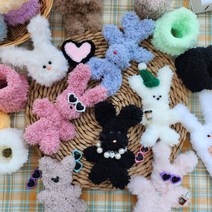 101도 모루인형 털모루 키링 뽀글이 모루공예 만들기, 기타부자재, 5mm 콩알눈 5쌍