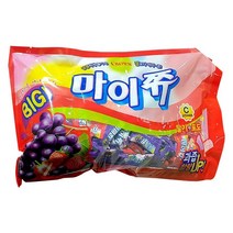 크라운 마이쮸 딸기+포도 952g 대용량 과일캔디 츄잉캔디, 2세트