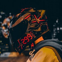 Ai Shi 헬멧 남녀 전기 오토바이 기관차 오픈 페이스 안전 블루투스 성격 여름, 레드래피드/LED라이트버전