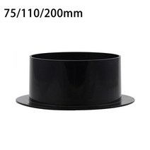 환기 덕트 파이프 커넥터 무취 부품 교체 스트레이트 ABS 액세서리 검정색 내식성, 01 75mm