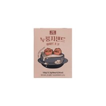 올가 간식 누룽지샌드 화이트초코 100g(12.5g 8) 탕비실 회사 어린이 성인 캠핑 차박 홈파티 영화 선물, 7개
