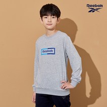 REEBOK 리복키즈 주니어 맨투맨 그레이