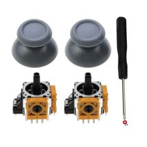 게임컨트롤러 JCD 1 세트 Play-Station 5 컨트롤러 용 3D 아날로그 스틱 센서 모듈 전위차계 (DualSense 썸, 한개옵션1, 19 gray