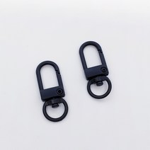 D고리(대) 블랙무광 디고리 키홀더 열쇠고리 부자재 악세사리부자재 차키케이스, 단품