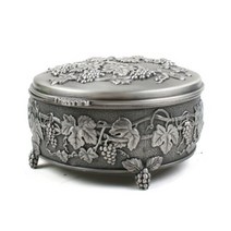 엔틱 주석보석함 - 그레이프바인