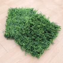 플랜트월 벽면 녹화 조화 행잉플랜트 허브라인 잔디 60cm X 40cm, 단품