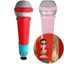 아기 에코 마이크 유아 집콕 놀이 5살 여아 선물, 레드