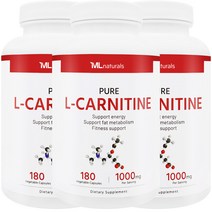 마이라이프 내추럴스 1000mg 180 야채캡슐 L카르니틴, 180정, 3개