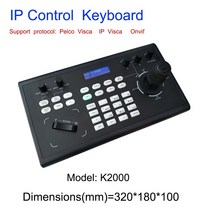 화상 회의 네트워크 키보드 컨트롤러 조이스틱 RS485/232 RJ45 포트 HDMI SDI IP 카메라 용 PELCOD VISCA