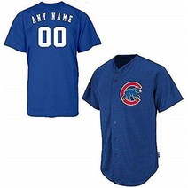 시카고 컵스 full-button 커스텀 또는 빈 Back Major League Baseball cool-base 복제 MLB 저지